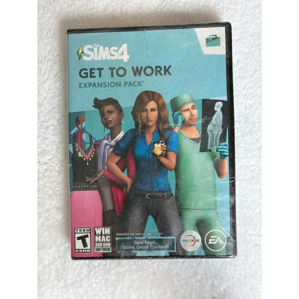 The‎ Sims 4 Get to Work Expansion Pack PC Mac DVD-ROM New Sealed EA Maxis Origin